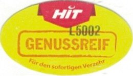 Hit genussreif fur den sofortigen verzehr