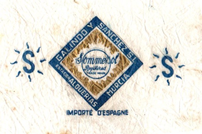 Sommeisol registered trade mark galindo y sanchez estacion alquerias murcia importe d espagne s