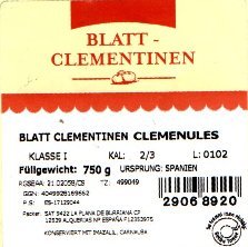 blatt clementinen 29068920 ursprung spanien