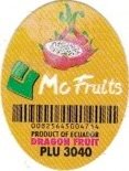 Mc Fruits 00825645004714 produce of ecuador dragon fruit plu 3040