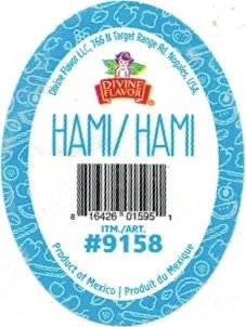 Divine Flavor hami 816426015951 itm. art. #9158 product of mexico produit du mexique