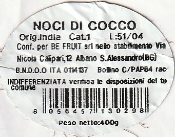 be fruit noci di cocco 8056457130298