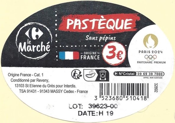 Le marche pasteque sans pepins origine france 3€ conditionné par reveny 3523680510418 paris 2024