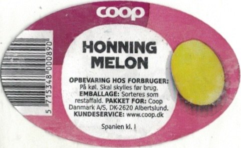 Coop honning melon 5715348000890 spanien kl. 1