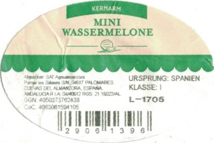 kernarm mini wassermelone ursprung: spanien 29061396