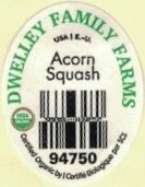 Dwelley Family Farms usa e.u acorn squash usda organic 94750