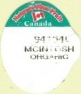 Nature s first fruit Canada 94154l mcintosh organic