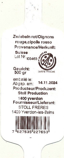 Zwiebeln rot / Oignons rouge 7627535227653