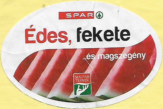 Spar edes fekete es magszegeny magyar termek