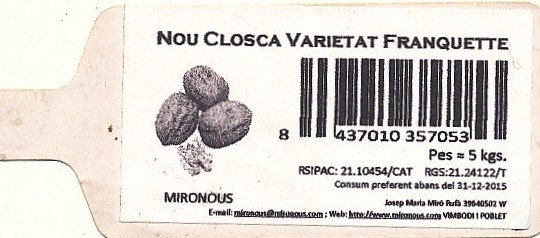 Nous closca varietat franquette 8437010357053