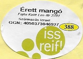 Erett mango fajta keitt szarmazas: izrael ggn: 4050373046927 388 iss reif!