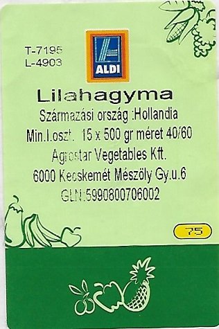Aldi lilahagyma szamazasi orszag hollandia