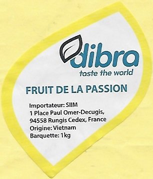 Dibra taste the world fruit de la passionorigine vietnam