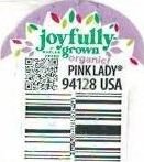 joyfully grown by chelan farm organic pink lady 94128 usa