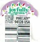 Joyfully grown by chelan farms organic pink lady 94128 usa