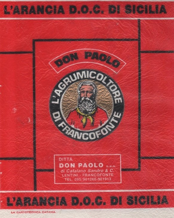 Don paolo l agrumicoltore di franconfonte di catalano sandro & c lentin francofonte l arancia d. o. c. di sicilia