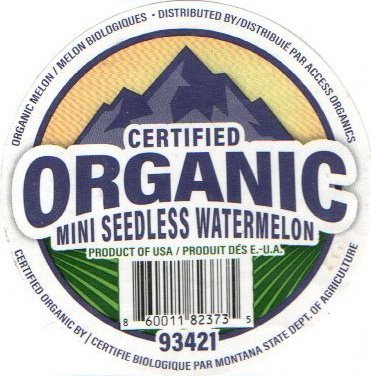 certfied organic mini seedless watermelon product of usa 860011823735 93421