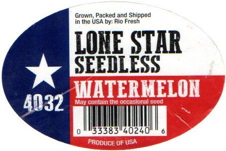 lone star seedless watermelon 033383402406 produce of usa 4032