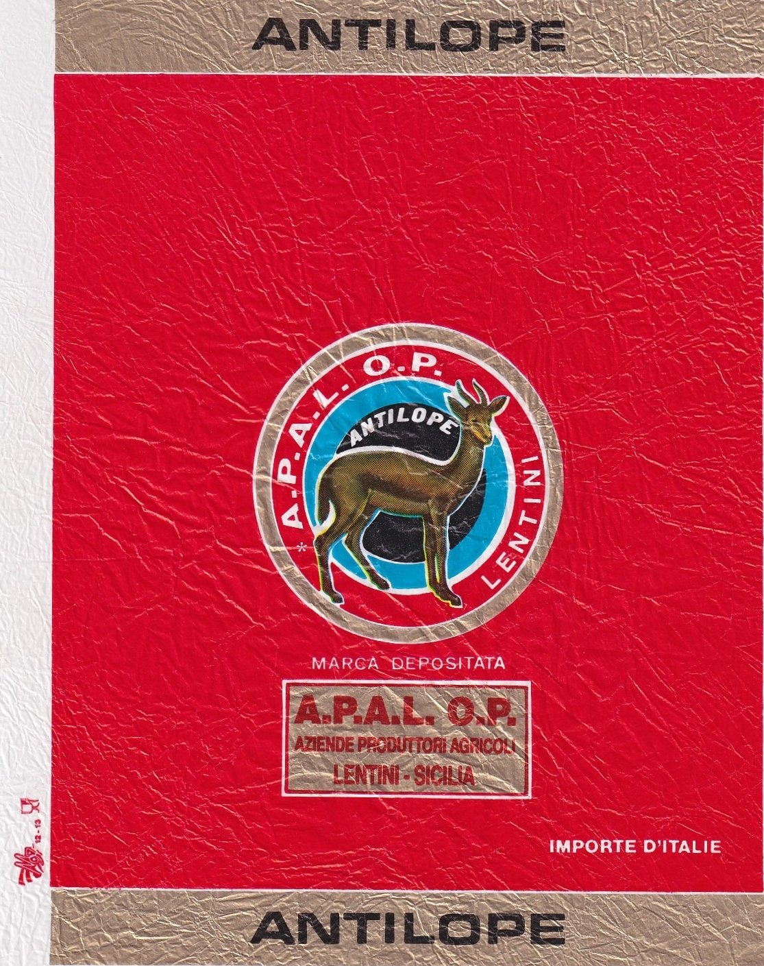 Antilope a.p.a.l. o.p. aziende produttori agricoli lentini sicilia importe d italie