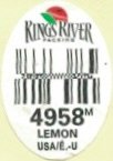 Kings River packing 4958m lemon usa/e,-u