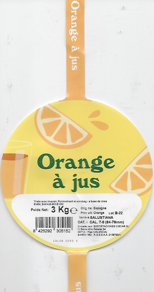 Orange à jus 3kg origine espagne 8425292305152