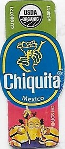 Chiquita mexico cu 800721 usda organic #94011 ucs llc