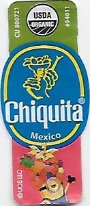 Chiquita mexico cu 800721 usda organic #94011 ucs llc
