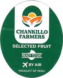chankillo farmers selected fruit ready to eat by air product of peru