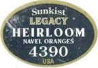 Sunkist legacy heirloom navel oranges 4390 usa