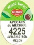 Del Monte mexico emp 392 avocats du mexique 4225 avocados from mexico
