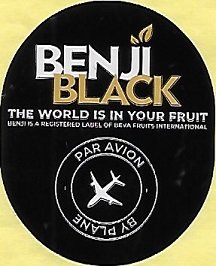 Benji black the world is in your fruit benji is a registred labelof reva fruits international par avion