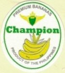 Champion premium bananas product of the philippines