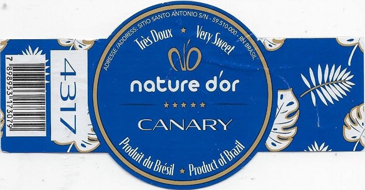 Nature d or très doux canary 4317 produit du bresil 7898953173079