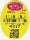 Gee whiz since 1928 usa granny smith 4017