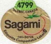 Sagami 4799 quebec canada etiquette compostable label
