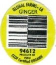 Global Farms la ginger 94612 produce of peru ccof certified organic