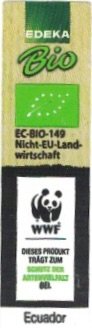 Edeka bio ec-bio-149 nicht-eu-land-wirtschaft wwf dieses produkt tragt zum schutz der artenvielfalt bel ecuador