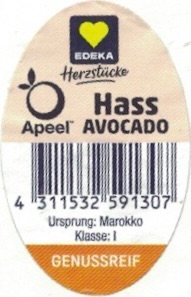Edeka herzstucke hass avocado apeel 4311532591307 ursprung: marokke klasse: 1 genusreif