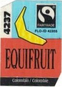 Equifruit fairtrade 4237 flo-id 42355 colombia colombie