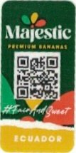 Majestic premium bananas #fair and sweet ecuador