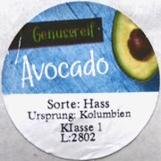 genussreif avocado sorte:hass ursprung:Kolumbien Klasse 1 >L:2802