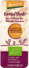 demeter campo verde im auftrag der demeter bauern authentische herkunft co bio 186 kolumbien