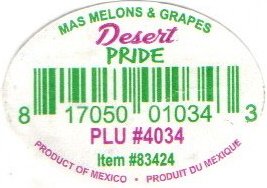desert pride mas melons & grapes 817050010343 plu#4034 product of mexico