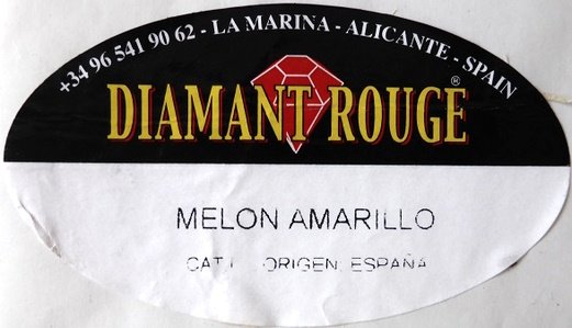 Diamant rouge la marina alicante spain melon amarillo cat. 1origen espana 	