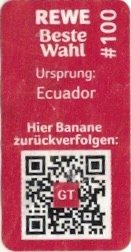 Rewe beste wahl #100 ursprung: eciador hier banana zuruckverfolgen gt