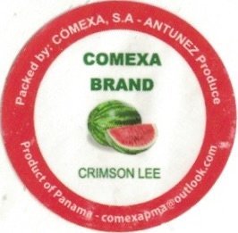 Comexa Brand packed by: comexa s.a. antunez produce crimson lee product of panama comexapma@outlook.com