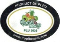 Tropi Benefit product of peru plu 3038 www.tropibenefit.com