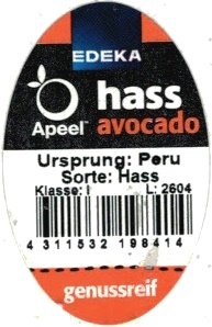 Edeka apeel hass avocado  ursprung peru sorte hass klasse I 4311532198414 genussreif