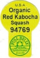 Full Belly Farm u.s.a. organic red kabocha squash 94769
