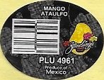Zandunga mango ataulfo plu 4961 produce of mexico